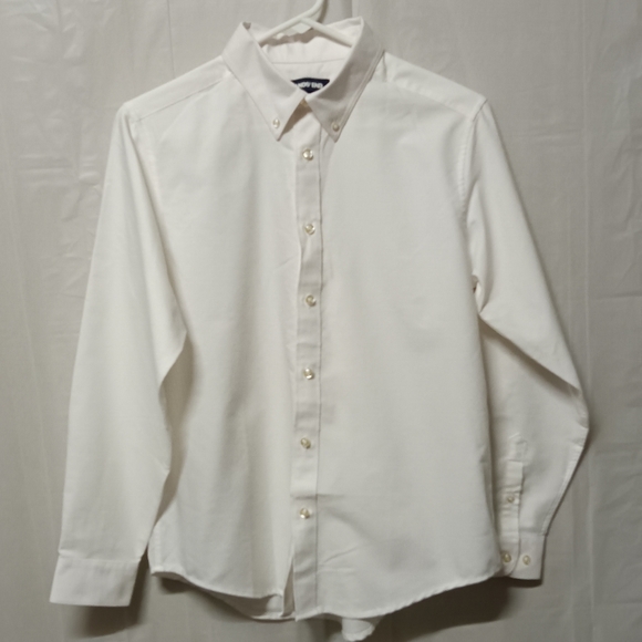 Lands' End Shirts & Tops Lands End Boys Dress Shirt Solid White